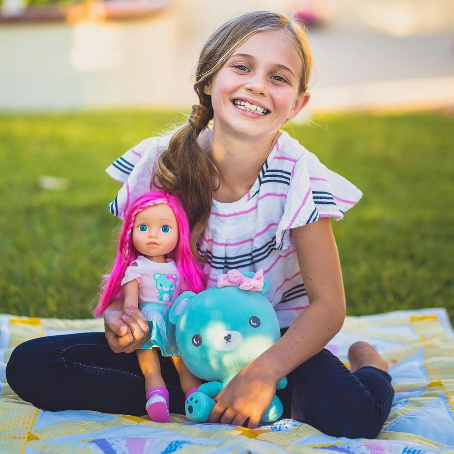 Adora Be Bright Collections, 10” Ultra-Soft & Cuddly Stuffed Animal, Machine Washable Plush Toy, Birthday Gift For Ages 1 Year  - Bear
