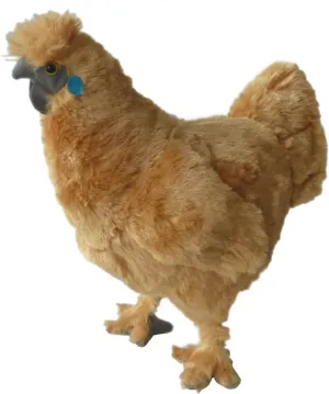 Adore 12" Standing Fluffy The Silkie Chicken Stuffed Animal Plush Toy