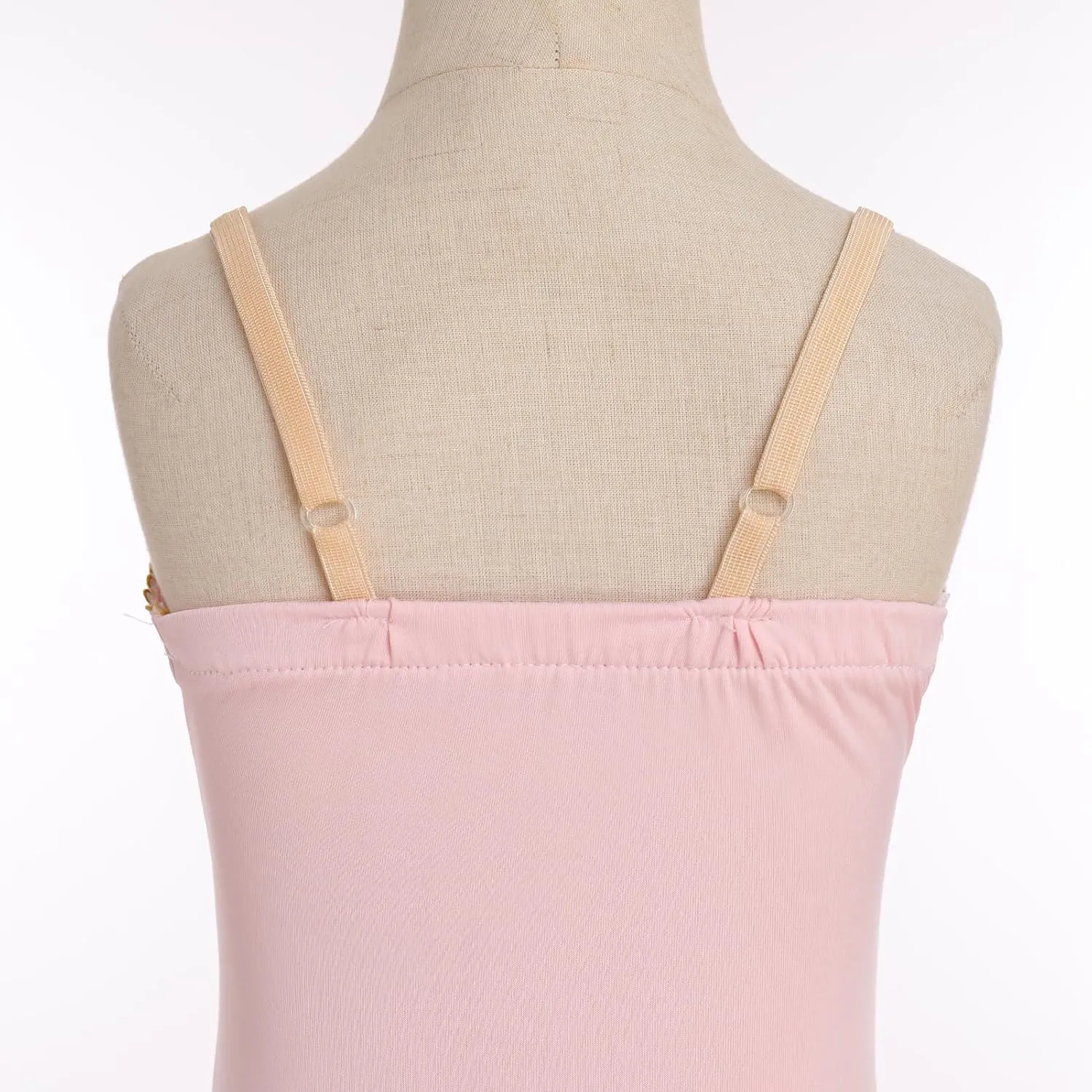 AFAVOM Ballet Leotards for Girls Lace Flower Camisole Leotard Skirt Performance Swan Ballet Dance Dress Ballerina Dancewear