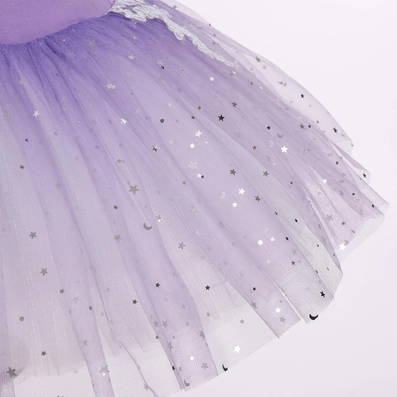 AFAVOM Ballet Leotards for Girls Lace Flower Camisole Leotard Skirt Performance Swan Ballet Dance Dress Ballerina Dancewear