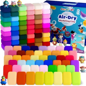 Air Dry Clay 102 Colors, Modeling Clay for Kids, Model Magic Clay, DIY Molding Clay Kit with Sculpting Tools, Soft and Non-Sticky, Arts and Crafts Gift for Boys Girls Kids.
