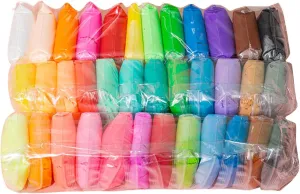 Air Dry Clay Pack - Air Dry Clay Kits, Multi Color Beginner Craft Clay Set | Early Learning Activity with Sculpting Tools, Creative Colorful Modeling Clay Kit for Imaginative Play and Home Decor