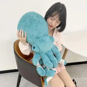 AIRROAD Giant Stuffed Animal Blue Octopus,Lovely Stuffed Animal Extra Large Blue Octopus Plush 36 Inches Long,Super Soft Touch, Release The Pressure of Work and Life, for Kids and Adults.