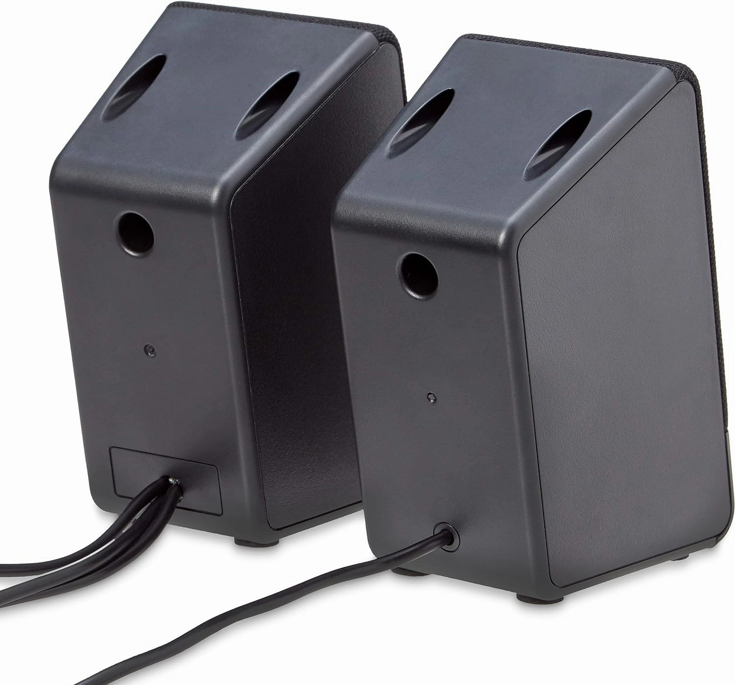 Amazon Basics USB-Powered Computer Speakers for Desktop or Laptop PC with Volume Control, Plug-N-Play, Black