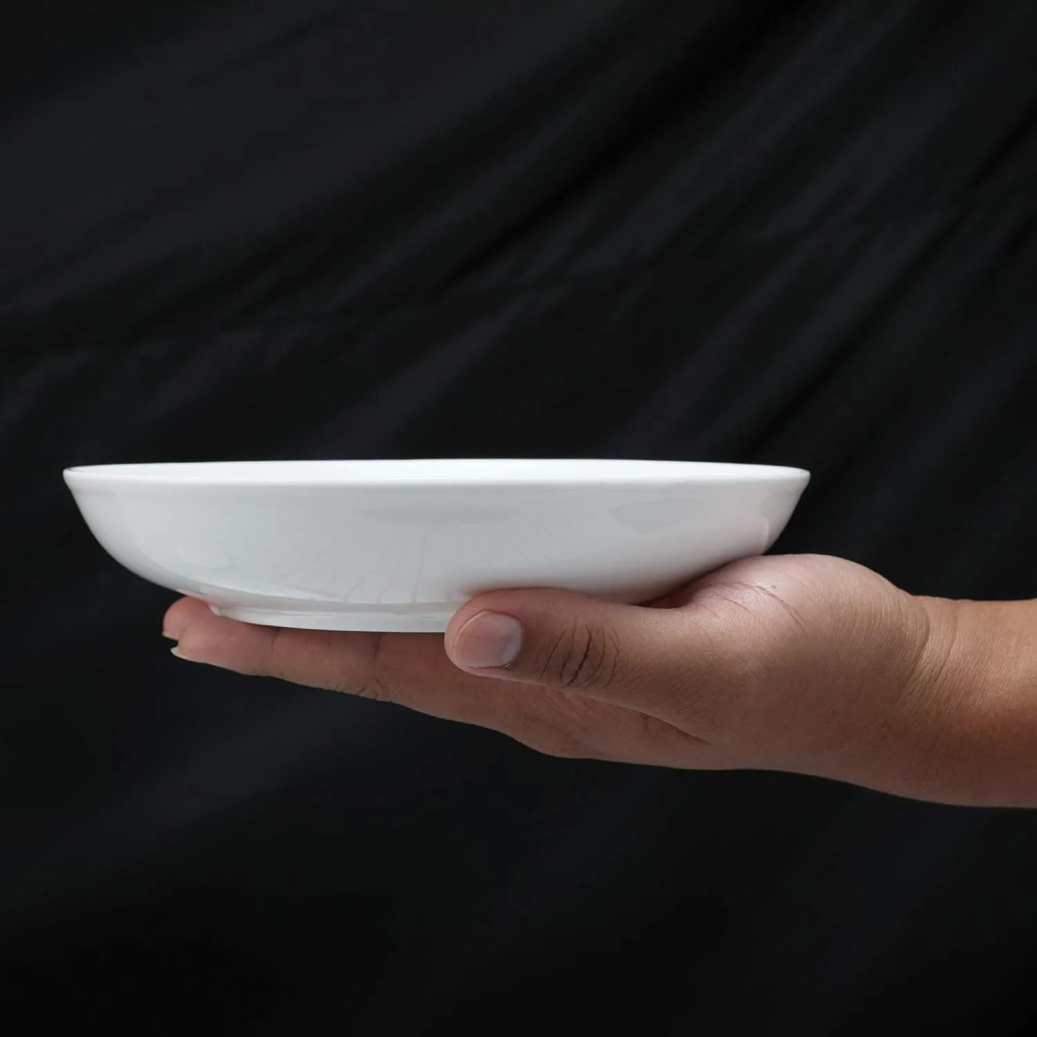 amhomel 7" Small Serving Bowls, 16 Ounces Ceramic Shallow Bowls, Microwave Dishwasher Oven Safe, Set of 6, Warm Assorted Colors