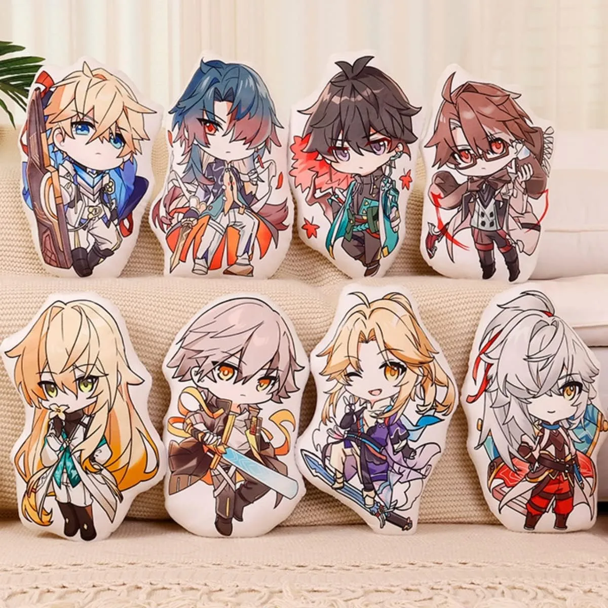 Anime Figure Plush Pillow Plush Toy Throw Pillow for Halloween Cosplay Decorations Birthday Toys 17.7in (Bailu)