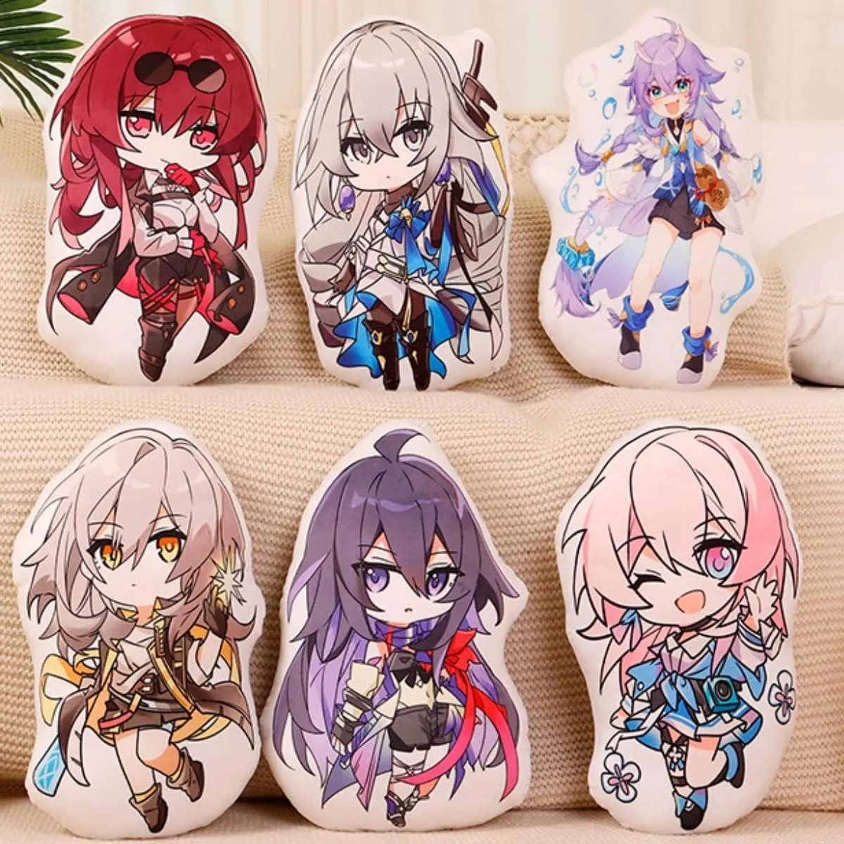 Anime Figure Plush Pillow Plush Toy Throw Pillow for Halloween Cosplay Decorations Birthday Toys 17.7in (Bailu)