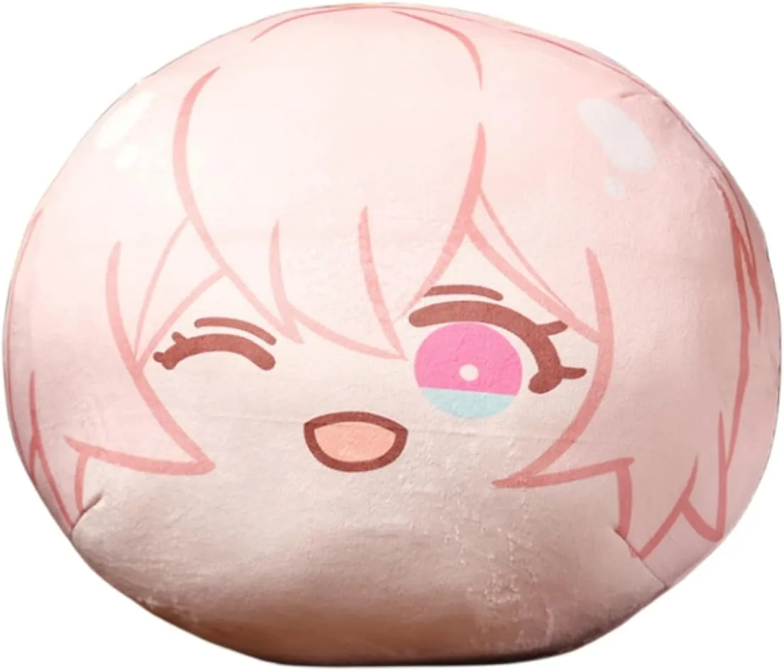 Anime Figure Sphericity Plush Pillow Plush Toy Throw Pillow for Halloween Cosplay Decorations Birthday Toys 11.8in (March 7th)