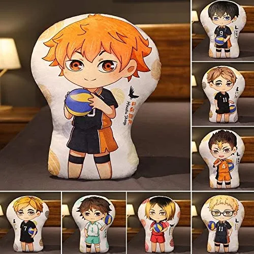 Anime Plushie Pillow Oikawa Tooru/Shoyo/Kozume Kenma/Tobio Kageyama Anime Figure Cartoon Soft Cute Pillow Cushion Home Sofa Car Decorative Pillow 45CM