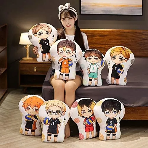 Anime Plushie Pillow Oikawa Tooru/Shoyo/Kozume Kenma/Tobio Kageyama Anime Figure Cartoon Soft Cute Pillow Cushion Home Sofa Car Decorative Pillow 45CM