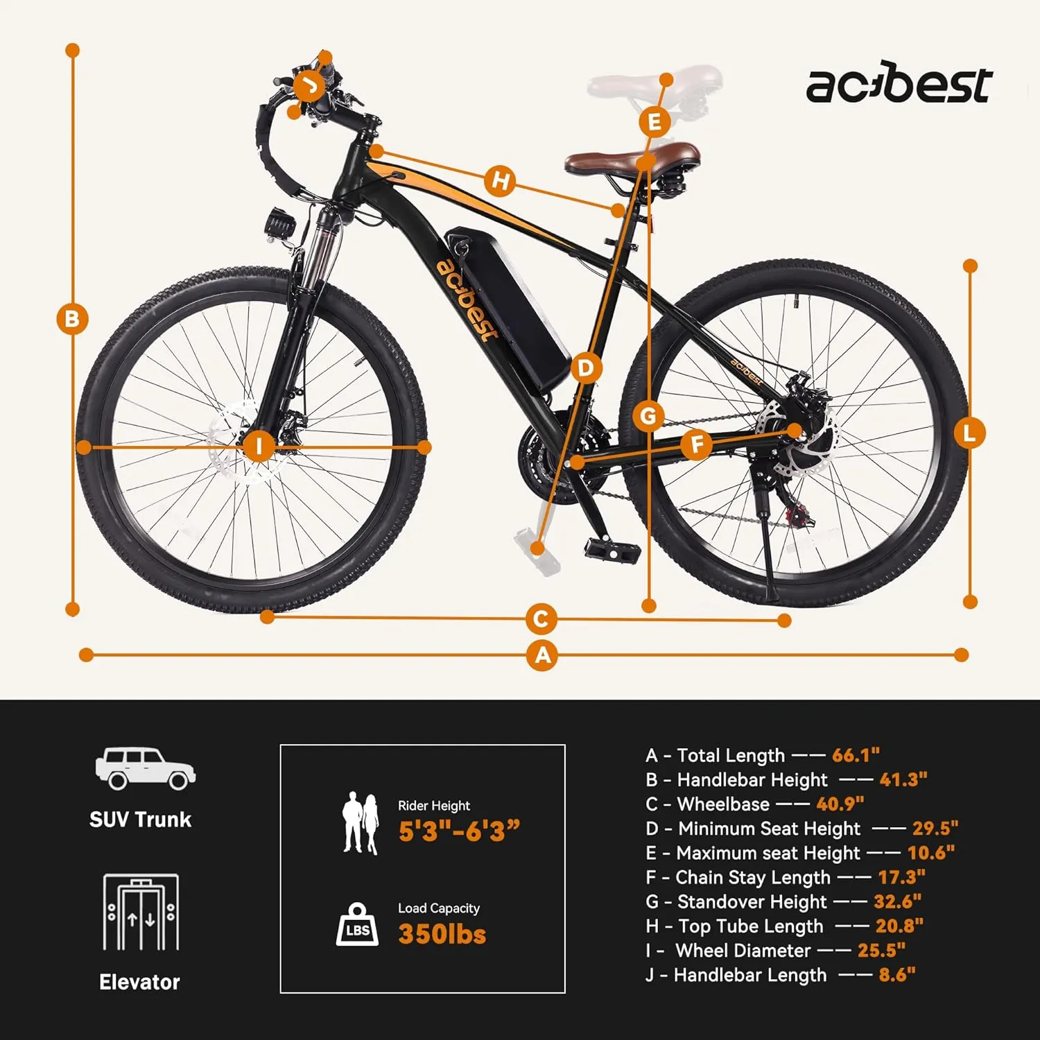 Apex Electric Bike for Adults, 26" 1000W Peak Electric Mountain Bike, 22MPH Top Speed, Max Range 55  Miles, 48V Removable Battery, 21-Speed Lightweight E-Bike, Front Suspension
