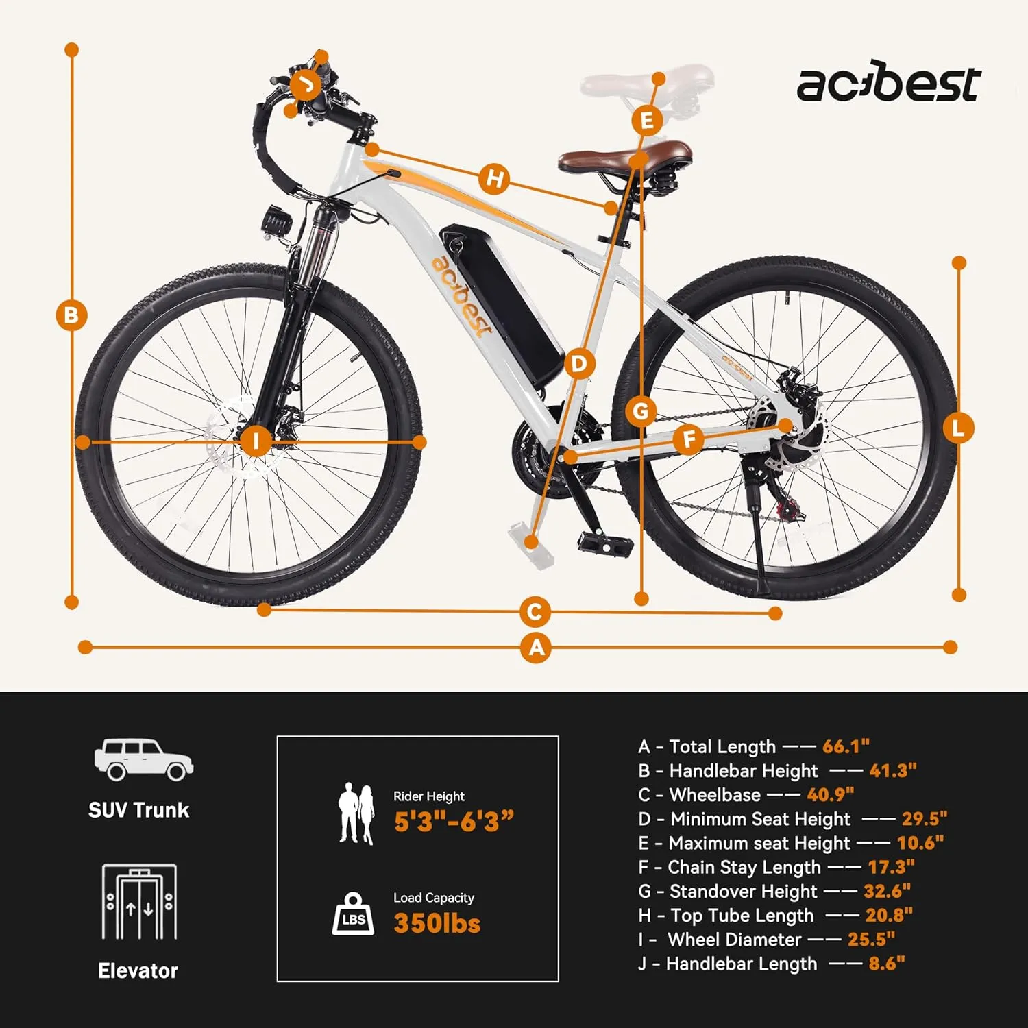 Apex Electric Bike for Adults, 26" 1000W Peak Electric Mountain Bike, 22MPH Top Speed, Max Range 55  Miles, 48V Removable Battery, 21-Speed Lightweight E-Bike, Front Suspension