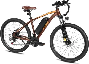 Apex Electric Bike for Adults, 26" 1000W Peak Electric Mountain Bike, 22MPH Top Speed, Max Range 55  Miles, 48V Removable Battery, 21-Speed Lightweight E-Bike, Front Suspension