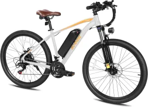 Apex Electric Bike for Adults, 26" 1000W Peak Electric Mountain Bike, 22MPH Top Speed, Max Range 55  Miles, 48V Removable Battery, 21-Speed Lightweight E-Bike, Front Suspension