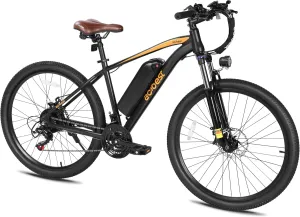 Apex Electric Bike for Adults, 26" 1000W Peak Electric Mountain Bike, 22MPH Top Speed, Max Range 55  Miles, 48V Removable Battery, 21-Speed Lightweight E-Bike, Front Suspension