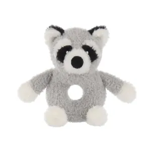 Apricot Lamb Baby Raccoon Soft Rattle Toy, Plush Stuffed Animal for Newborn Soft Over 0 Months (Raccoon, 6 Inches)