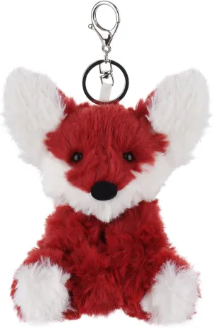 Apricot Lamb Cute Toys Plush Fox Stuffed Animal Soft Keychain for Kids Bag, Purse, Backpack, Handbag (5 Inches)