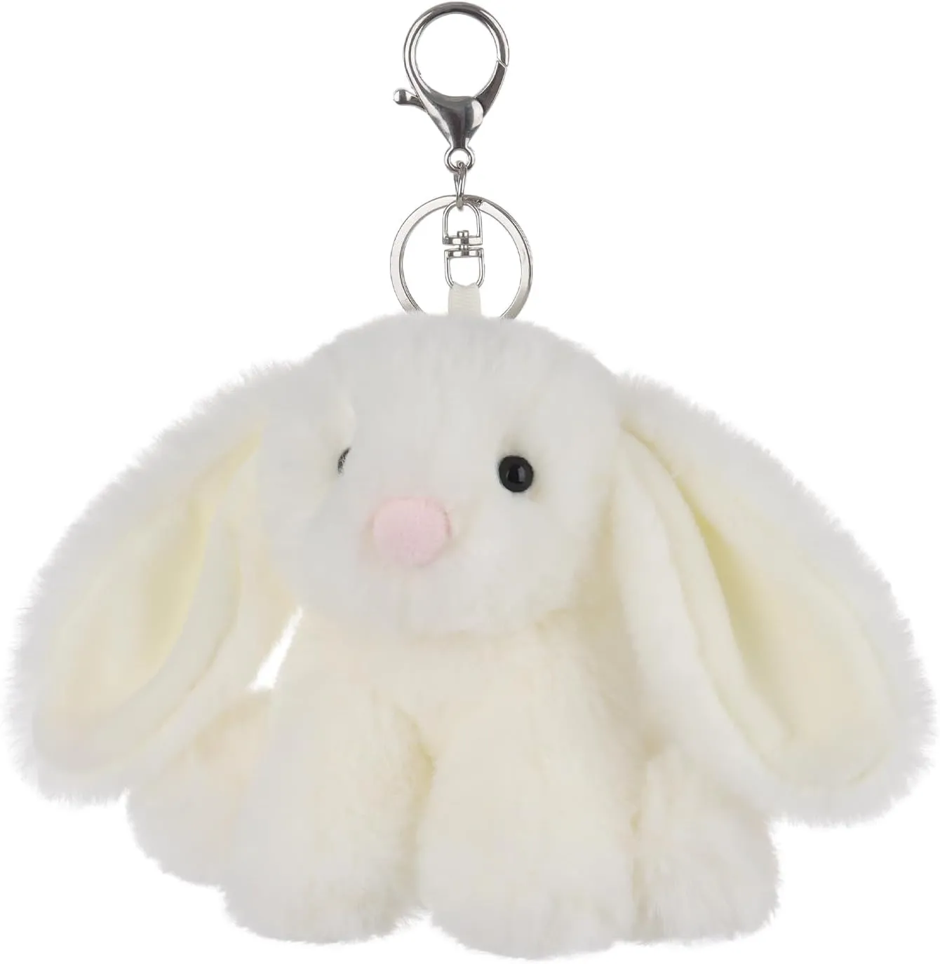 Apricot Lamb Cute Toys Plush Rabbit Stuffed Animal Soft for Kids Bag, Purse, Backpack, Handbag (4.7 Inches)