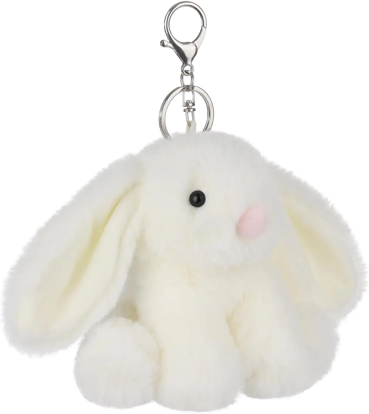 Apricot Lamb Cute Toys Plush Rabbit Stuffed Animal Soft for Kids Bag, Purse, Backpack, Handbag (4.7 Inches)