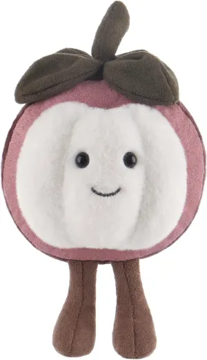 Apricot Lamb Fresh Mangosteen Stuffed Animals for Kids, Soft Cute Plush Toys for Baby Girl and Boy, Fluffy Fresh Mangosteen 5.2 Inches