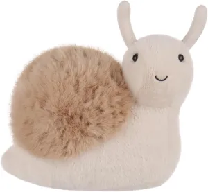 Apricot Lamb Lazy Snail Doll Plush Stuffed Animals for Kids, Soft Cute Plushies Toys for Baby Girl and Boy, Fluffy Lazy Snail Brown