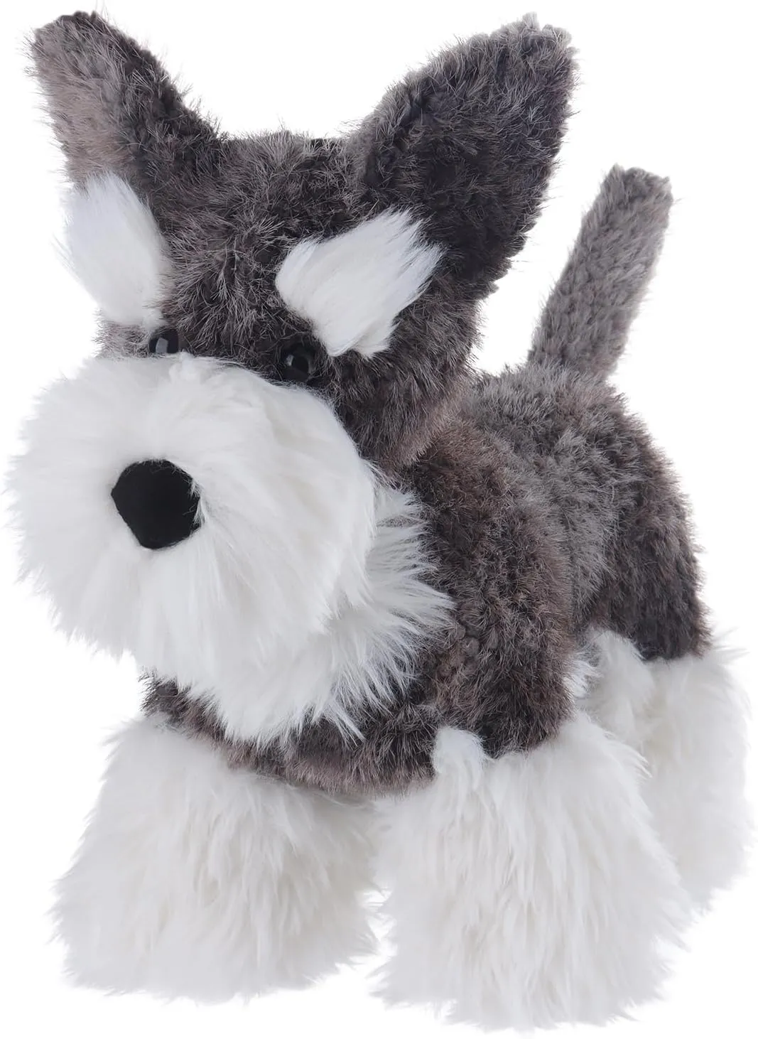 Apricot Lamb Toys Plush Charming Schnauzer Puppy Dog Stuffed Animal Soft Cuddly Perfect for Kids 10.6 Inches