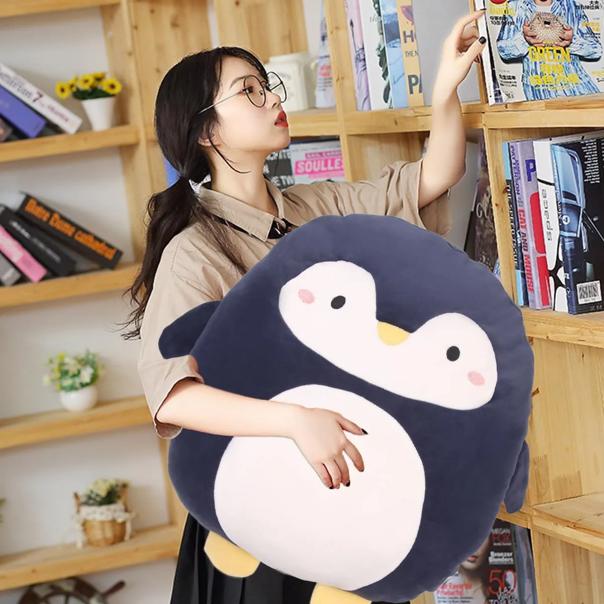 ARELUX 16 inch Soft Penguin Anime Plush Pillow Cute Stuffed Animal Plush Toy Kawaii Plushies Room Decor Christmas Decorations Gifts for Women Kids Birthday