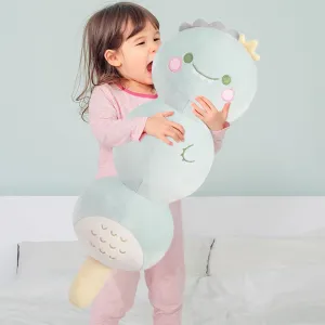 ARELUX Long Dino Cotton Candy Plush Cute Dinosaur Stuffed Animals Body Throw Pillow Soft Sleeping Hugging Plushie Toy Room Decor Gift for Kids Girls Boys Birthday Christmas