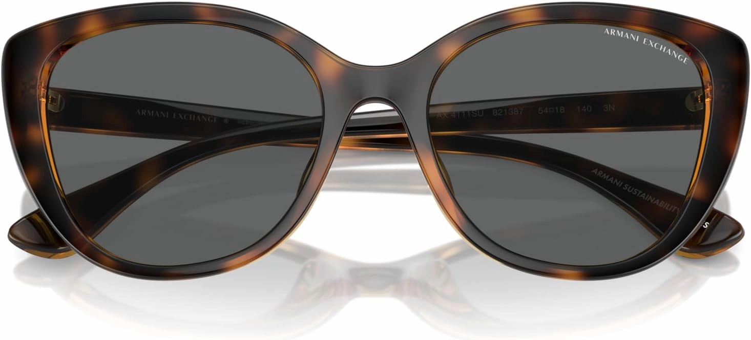 Armani Exchange Women's Ax4111su Universal Fit Cat Eye Sunglasses