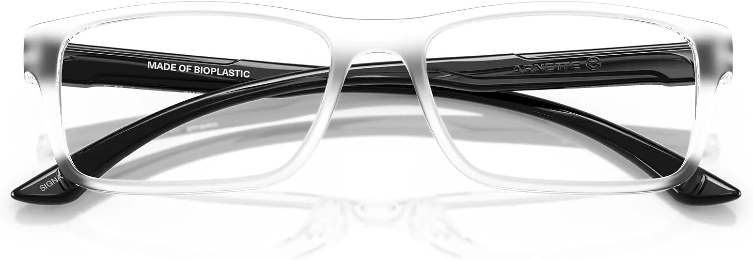 ARNETTE Men's An7275u Signa Universal Fit Rectangular Prescription Eyewear Frames