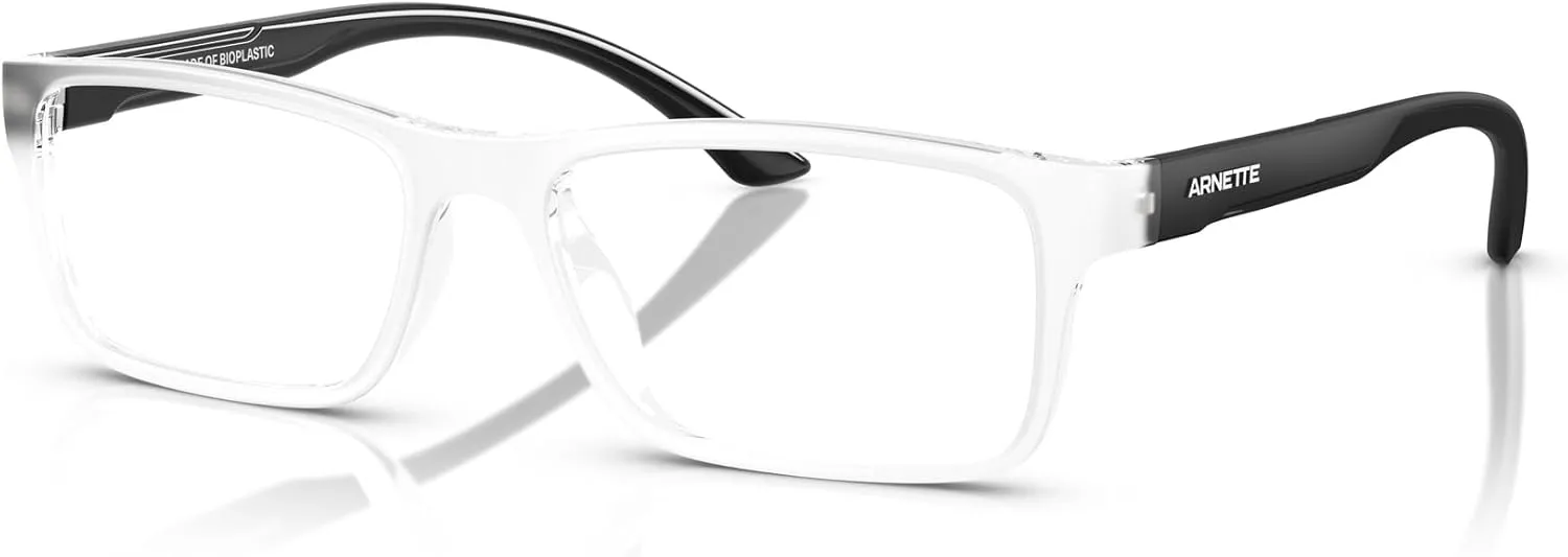ARNETTE Men's An7275u Signa Universal Fit Rectangular Prescription Eyewear Frames