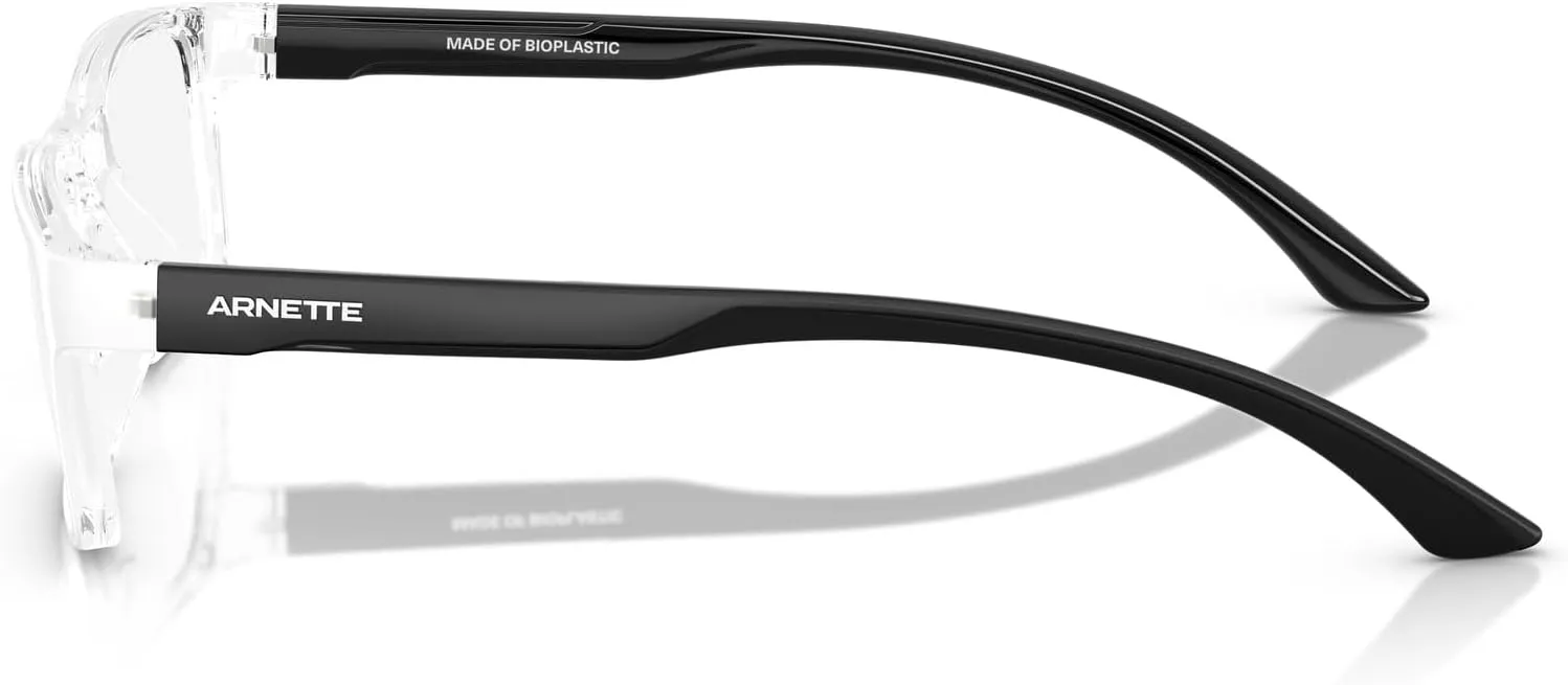 ARNETTE Men's An7275u Signa Universal Fit Rectangular Prescription Eyewear Frames