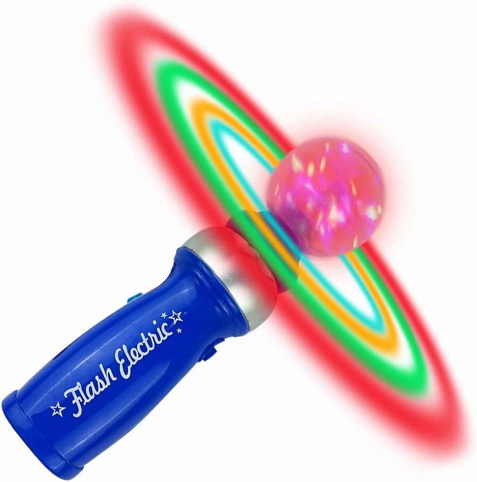 ArtCreativity Light Up Spinning Space Wand – 8 Inch Spinning Light Up Toy for Kids with LED Effects, Batteries Included, Fun Gift for Boys & Girls, Birthday Party Favor, Carnival Prize, Blue