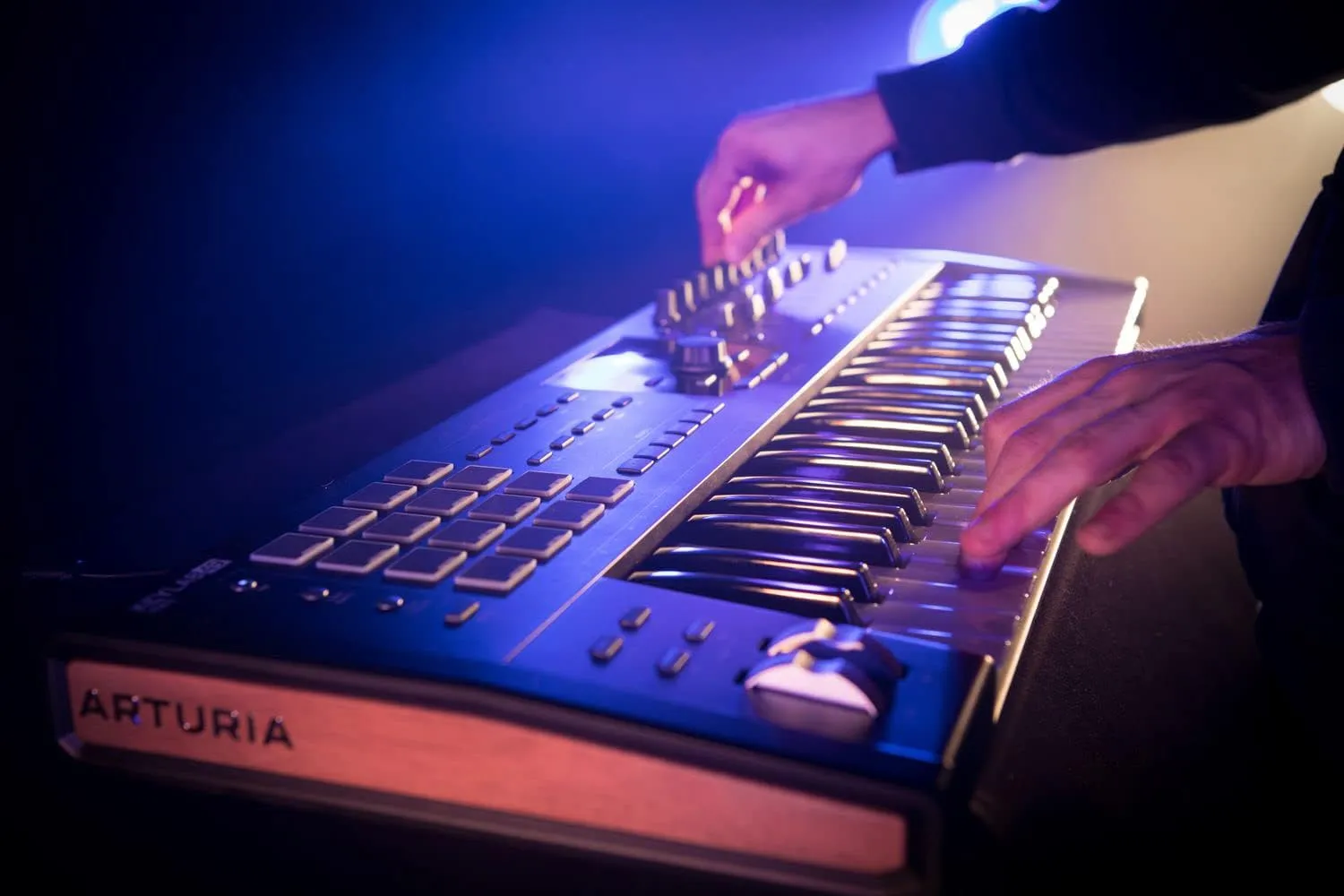 Arturia KeyLab 49 MkII MIDI Keyboard Controller - Black Bundle with Sustain Pedal and Austin Bazaar Polishing Cloth