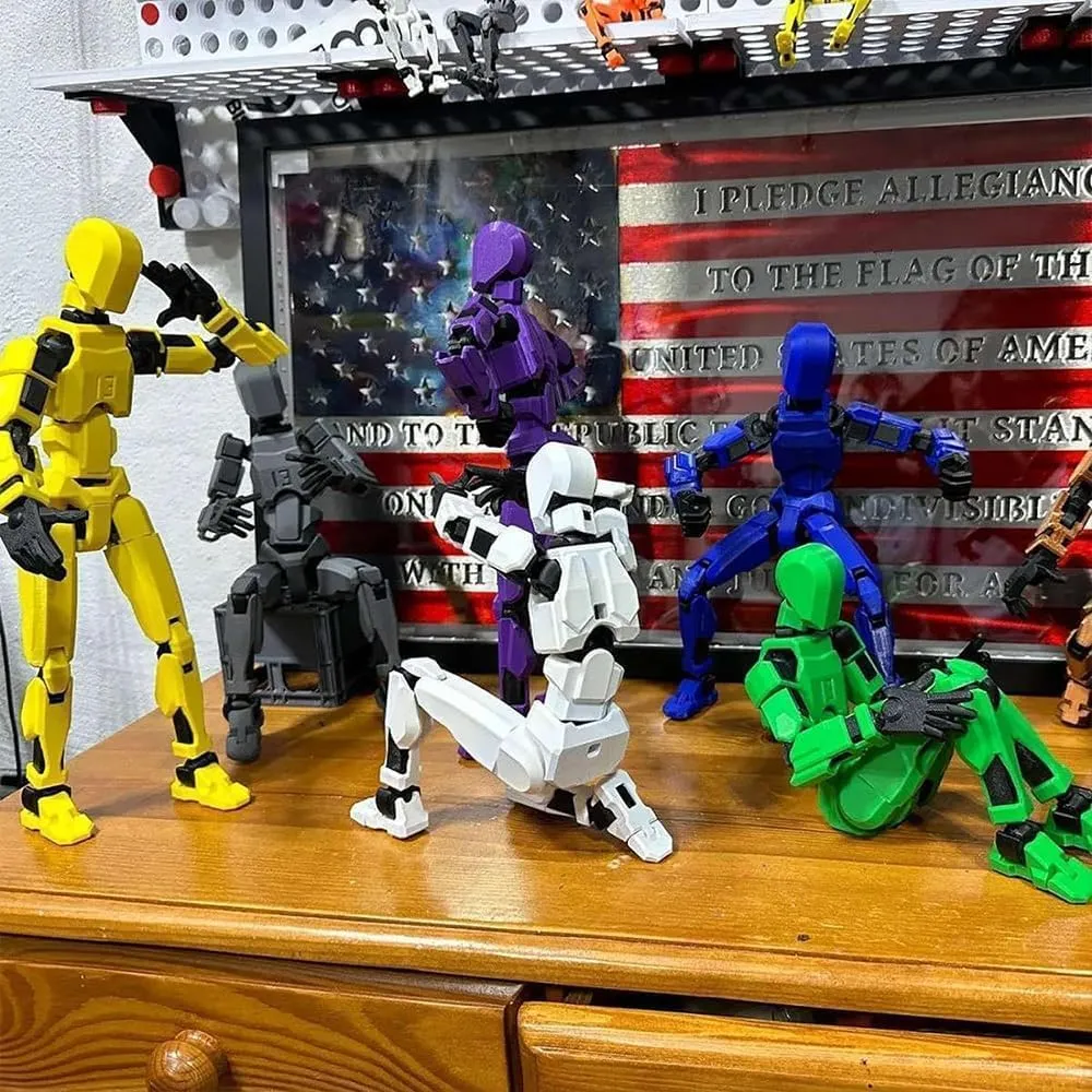 Assembly Completed 2025 New Titan 13 Action Figure,Lucky Robot 13 Action Figures 3D Printed Multi Jointed Movable Figure,Nova 13 Action Figure for Collectors Desktop Decorations(5 PCS)