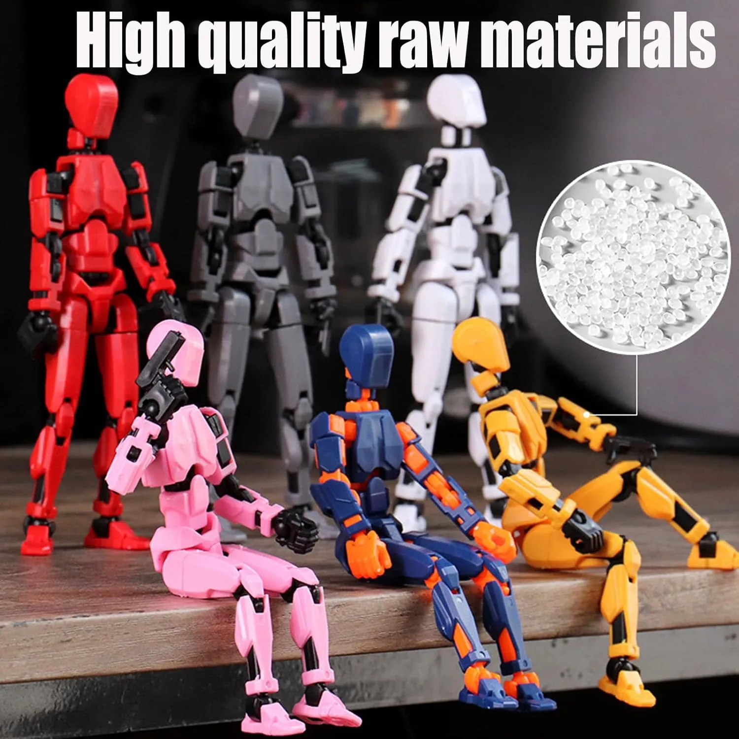 Assembly Completed 2025 New Titan 13 Action Figure,Lucky Robot 13 Action Figures 3D Printed Multi Jointed Movable Figure,Nova 13 Action Figure for Collectors Desktop Decorations(5 PCS)