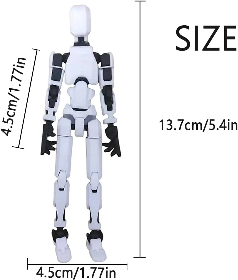 Assembly Completed 2025 New Titan 13 Action Figure,Lucky Robot 13 Action Figures 3D Printed Multi Jointed Movable Figure,Nova 13 Action Figure for Collectors Desktop Decorations(5 PCS)