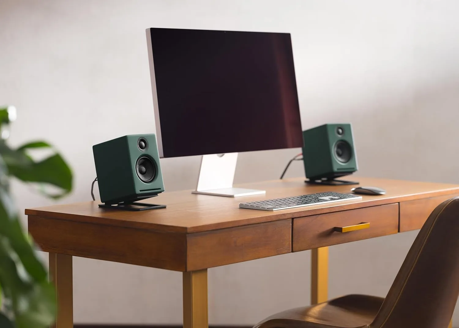 Audioengine A2  Desktop 24 Bit Limited Edition Wireless Bluetooth Desktop Speakers - 60W Computer Speakers for Music and Gaming