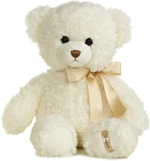 Aurora® Snuggly Ashford Bear™ Stuffed Animal - Comforting Companion - Imaginative Play - White 14 Inches