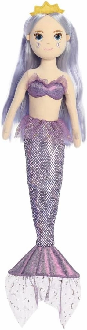 Aurora World- Aurora, 33362, Sea Sparkles Lavender Moon 46 cm, Plush, Purple, Purple