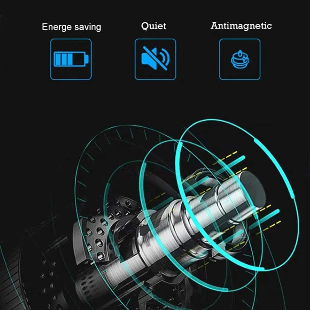 Automatic Watch Winder Box 2 3, with Blue LED Light, Green Piano Paint Exterior, 4 Rotation Modes, Quite Motors Watch Winder Box Best Gift