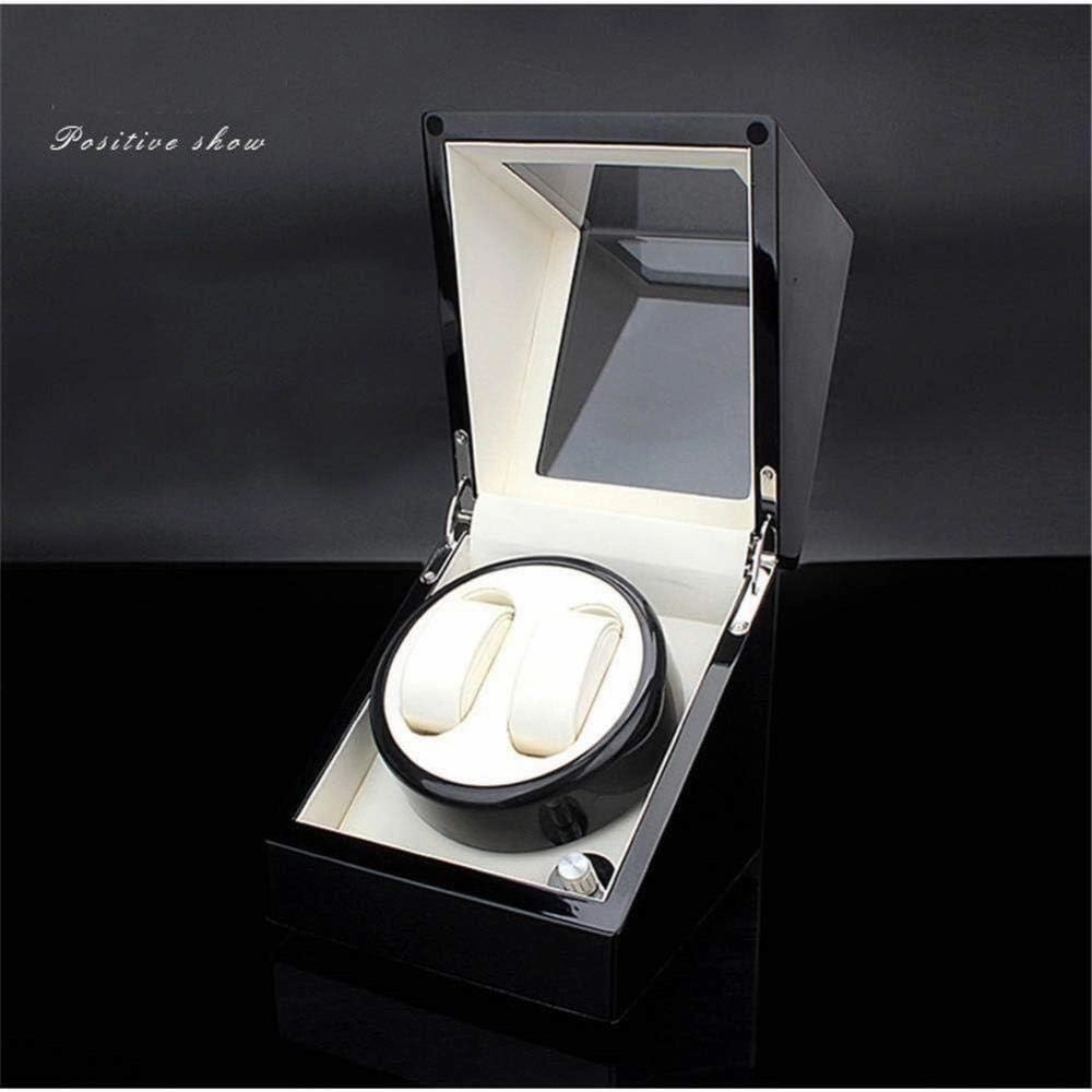 Automatic Table Shaker, Silent Movement, Mechanical Watch, Household Watch, Watch Shaker Box Fashion Watch Storage Box (A)