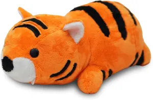 Avocatt Fuzzy Tiger Plushie Toy - 10 Inches Stuffed Animal Plush - Plushy and Squishy Tiger with Soft Fabric and Stuffing - Cute Toy Gift for Boys and Girls