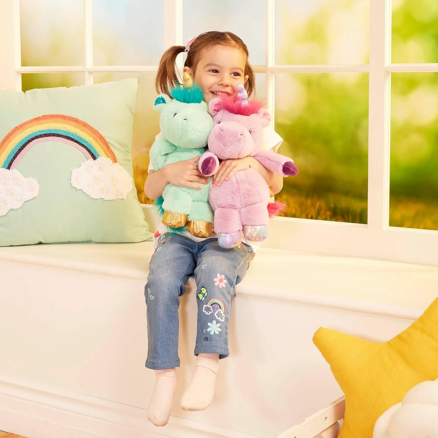 B. toys- B. softies- 12" Plush Purple Unicorn- Stuffed Animal – Soft Unicorn Toy – Washable Toys for Baby, Toddler, Kids- Happy Hues- Penny Periwinkle-0 Months  
