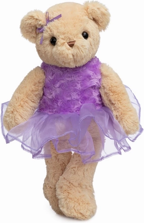 Ballerina Teddy Bear Stuffed Animal Cute Plush Bear in Tutu Skirt Birthday Dance Recital Gifts for Girls Kids 21’’ Purple