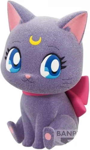 Banpresto BP88595P Fluffy Puffy Moon Figure, Pretty Guardian Sailor Moon Cosmos The Movie, Big Ribbon Ver. 7 cm, Multicolor