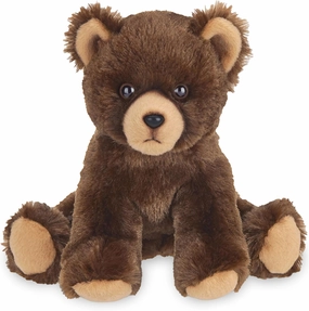 Bearington Lil' Grizby The Brown Grizzly Teddy Bear Plush, 7 Inch Bear Stuffed Animal - Hugs and Cuddles Plush Animal Toy