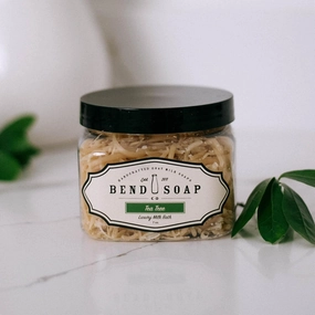 Bend Soap Company Milk Bath, 100% Natural Ingredients, Gentle Cleanser, Hydrates Moisturize and Softens the Skin, Handcrafted Goat Milk Soap, Essential oil, 2 lbs - Tea Tree