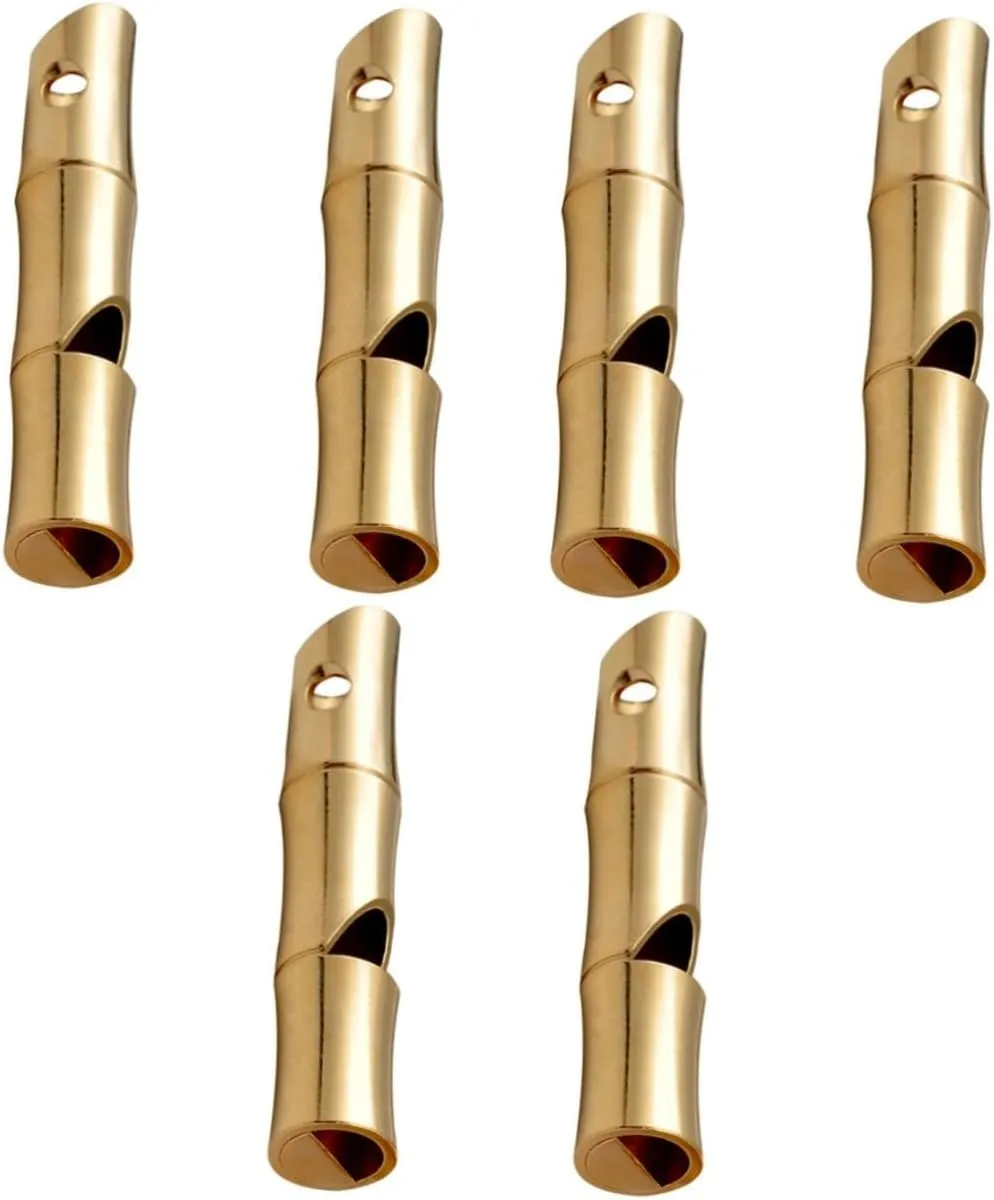 BESPORTBLE 3sets 2pcs Brass Emergency Whistles for Outdoor Survival Portable Whistles for Camping Sports and Lifesaving Situations and Sturdy Design 2pcs*3