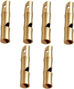 BESPORTBLE 3sets 2pcs Brass Emergency Whistles for Outdoor Survival Portable Whistles for Camping Sports and Lifesaving Situations and Sturdy Design 2pcs*3